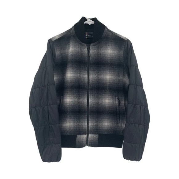 SmartWool Women's Bomber Jacket Size XS Merino Wool Ibera Plaid - Picture 1 of 16